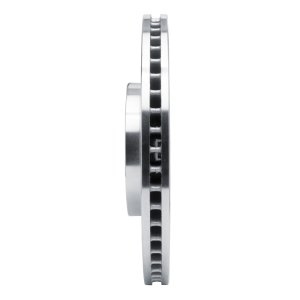 Buick Enclave Brake Rotor (1) - Front Left - R1 Concepts - Drilled & Slotted - Silver - `17-`25